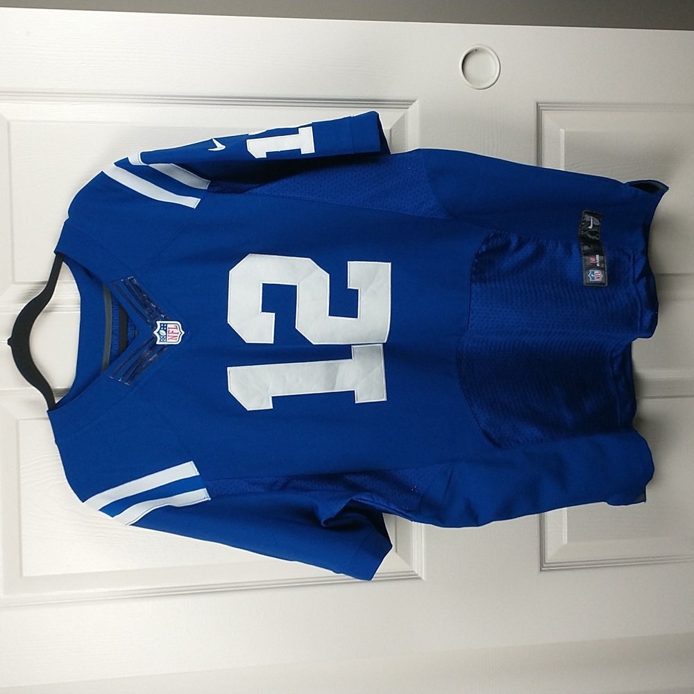 Nike NFL Indianapolis Colts Stitched Andrew Luck On Field blue jersey mens 48 XL